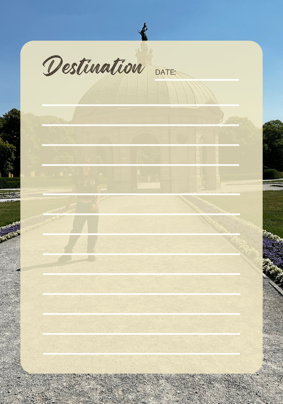 Travel Photo Journal| 101 Page Spiral Bound Travel Memory Journal
