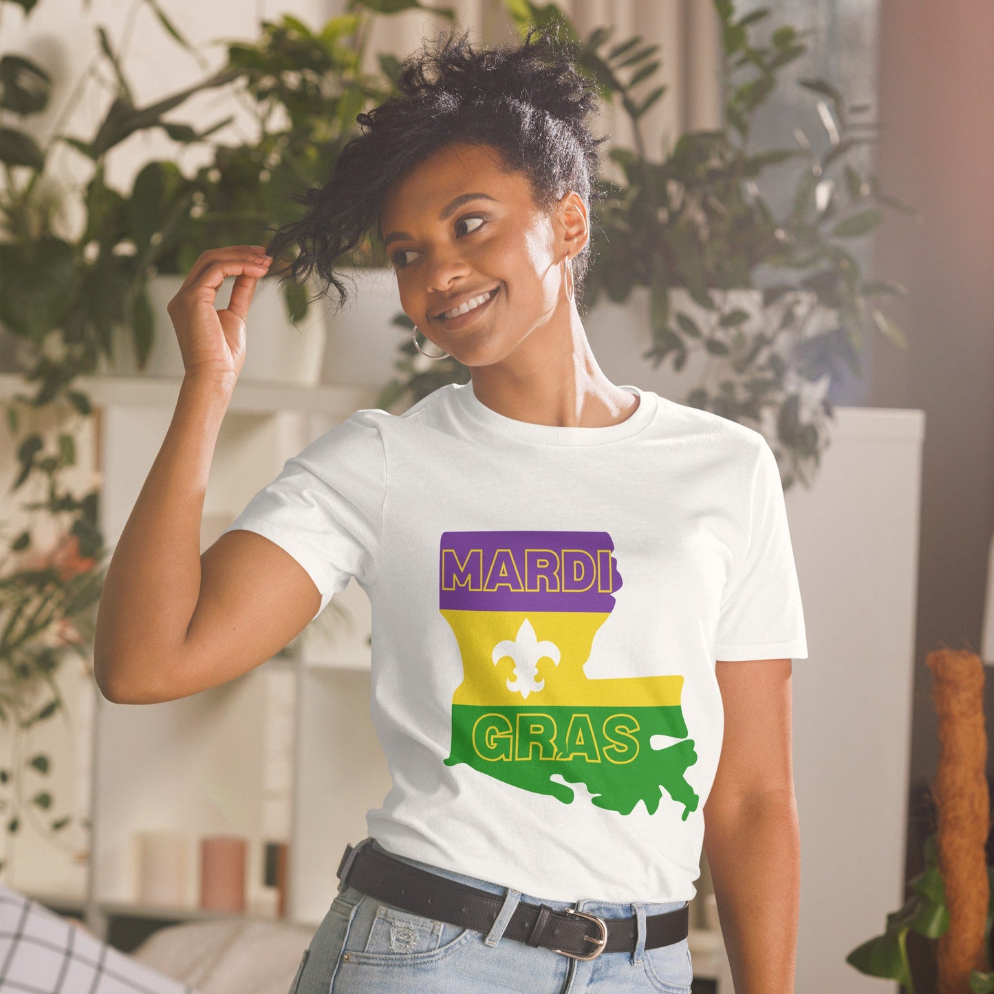 Louisiana Mardi Gras Short-Sleeve Unisex T-Shirt