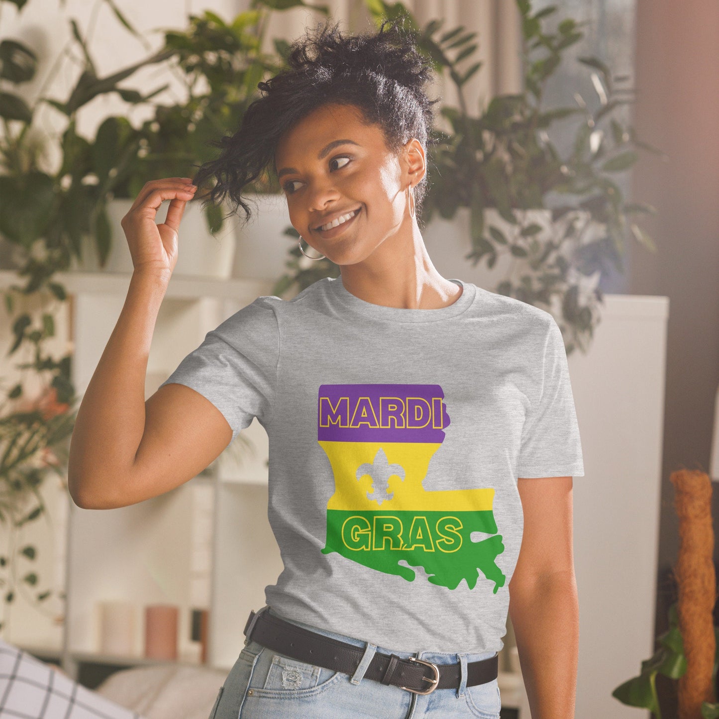Louisiana Mardi Gras Short-Sleeve Unisex T-Shirt