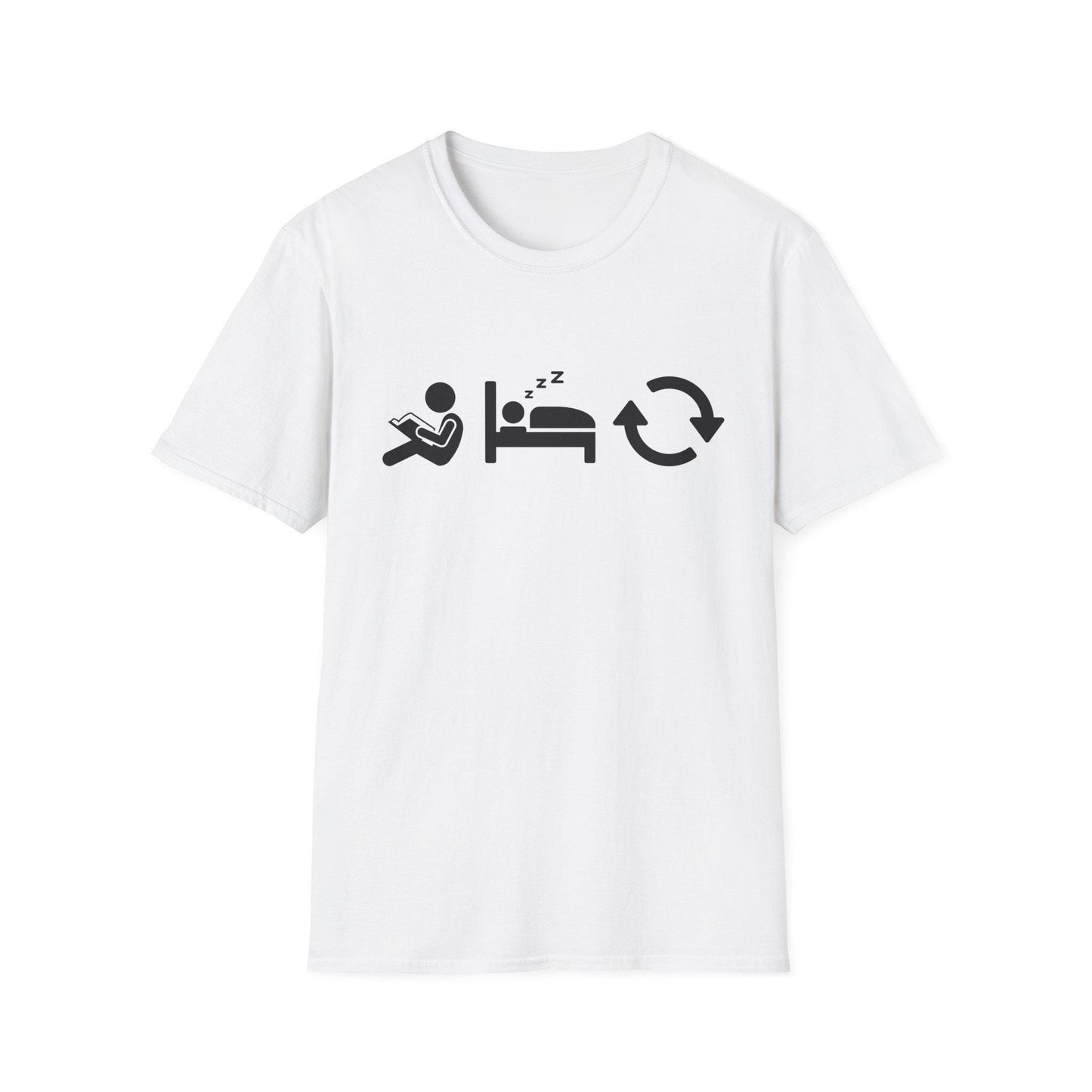 Read Sleep Repeat Unisex Softstyle T-Shirt