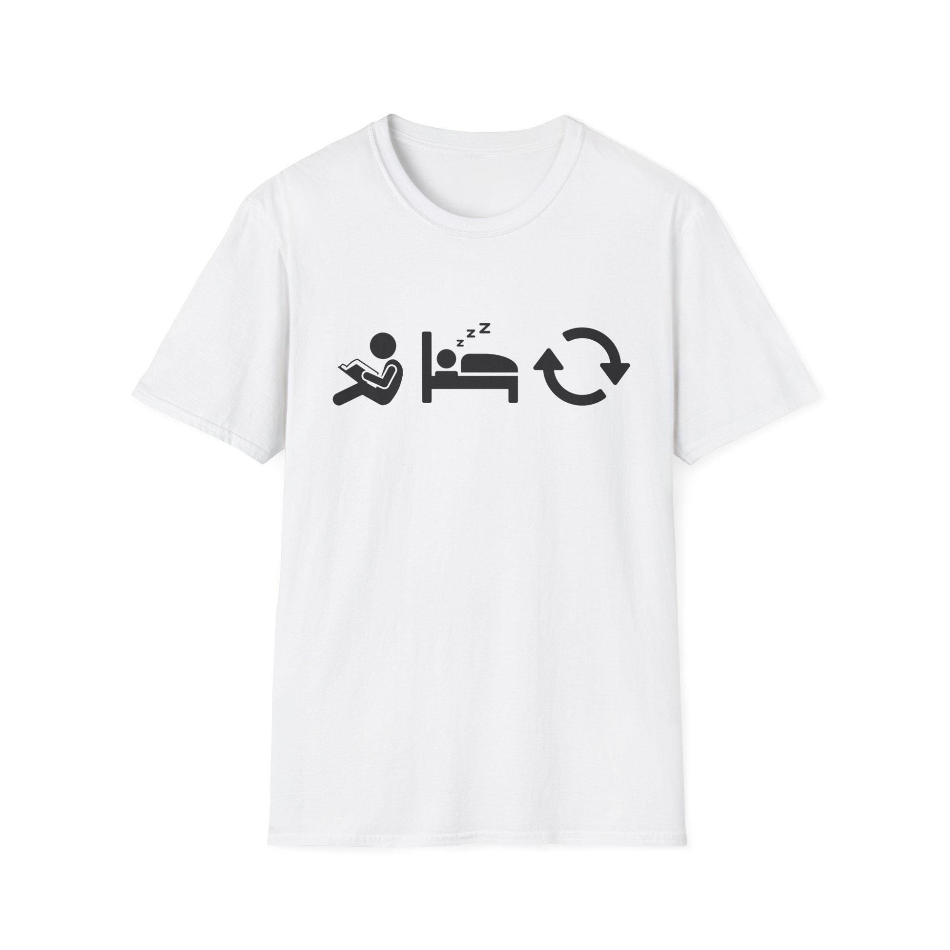 Read Sleep Repeat Unisex Softstyle T-Shirt