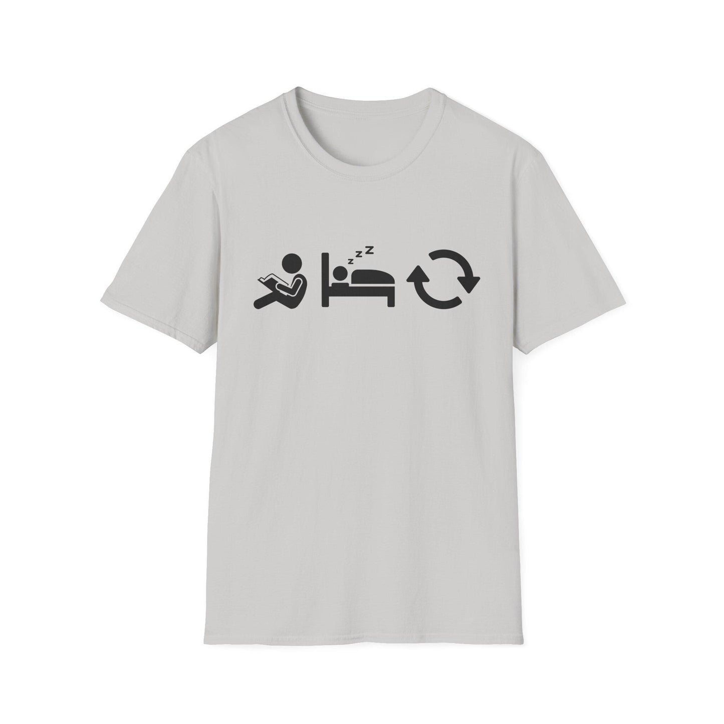 Read Sleep Repeat Unisex Softstyle T-Shirt