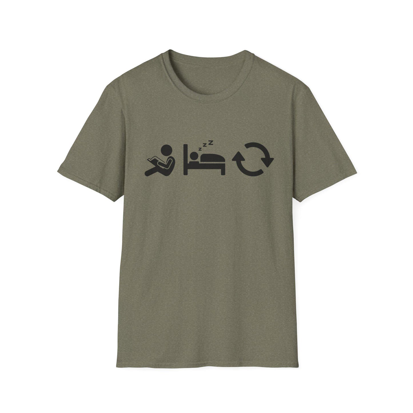 Read Sleep Repeat Unisex Softstyle T-Shirt