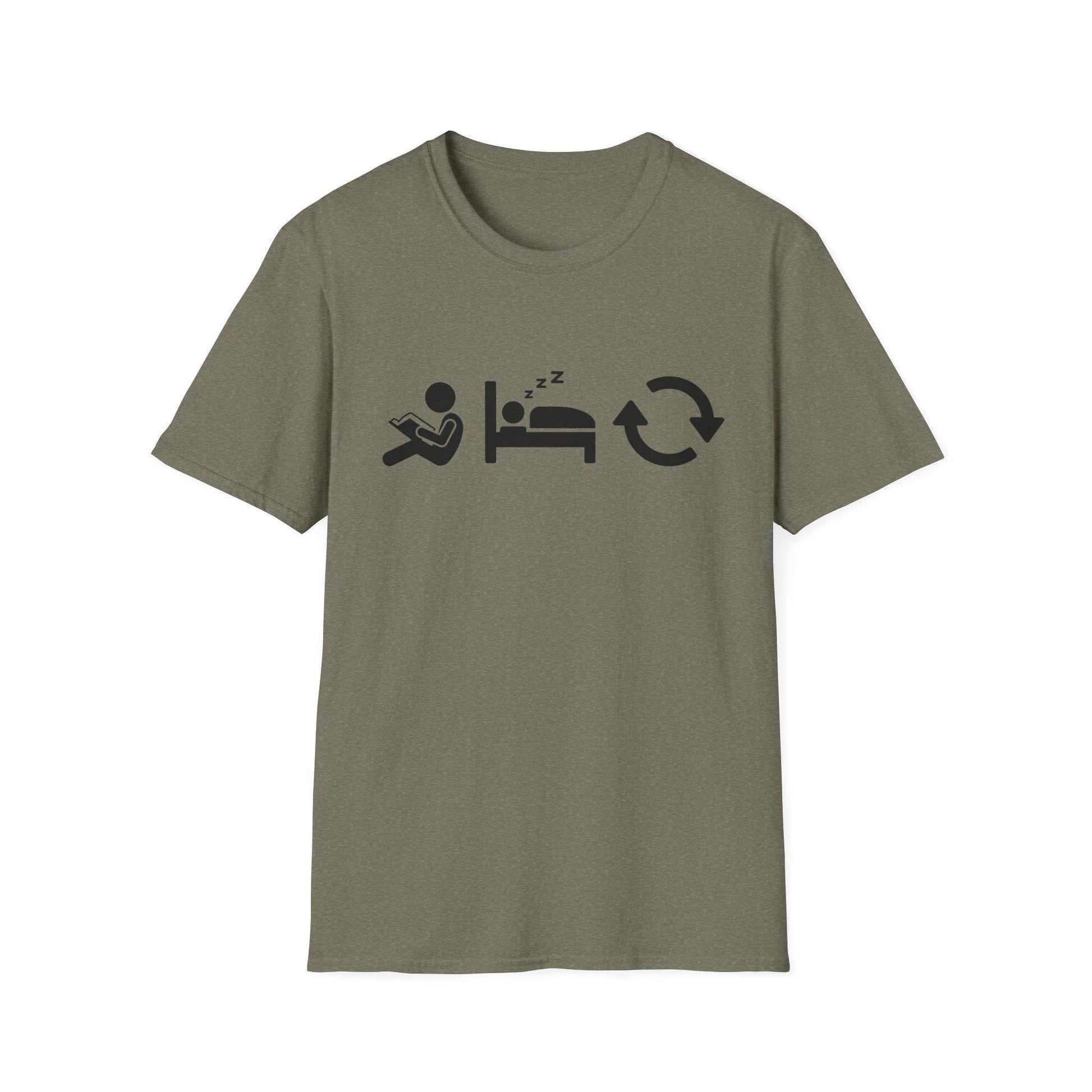 Read Sleep Repeat Unisex Softstyle T-Shirt