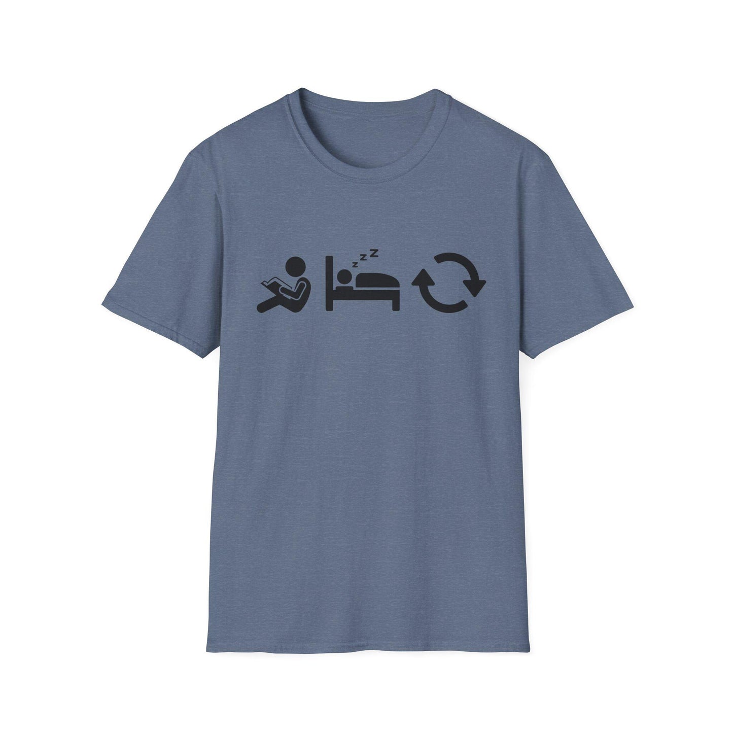 Read Sleep Repeat Unisex Softstyle T-Shirt