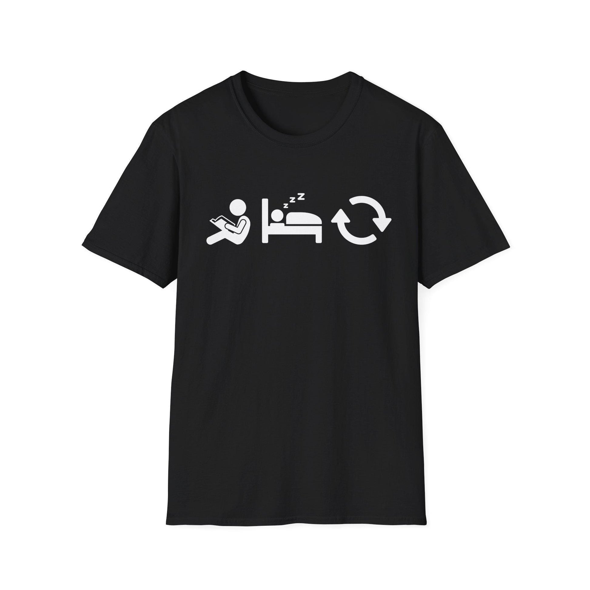 Read Sleep Repeat Unisex Softstyle T-Shirt