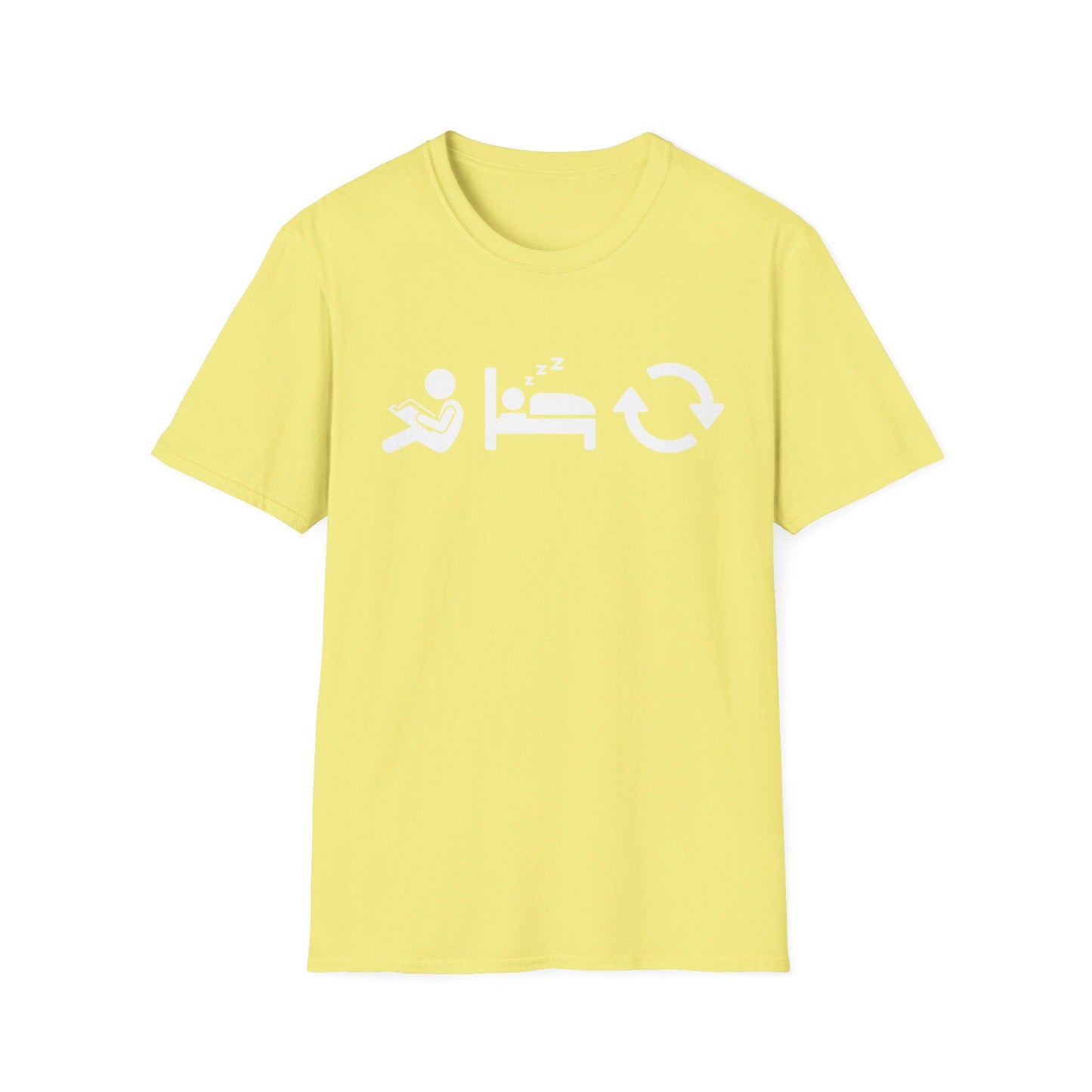 Read Sleep Repeat Unisex Softstyle T-Shirt