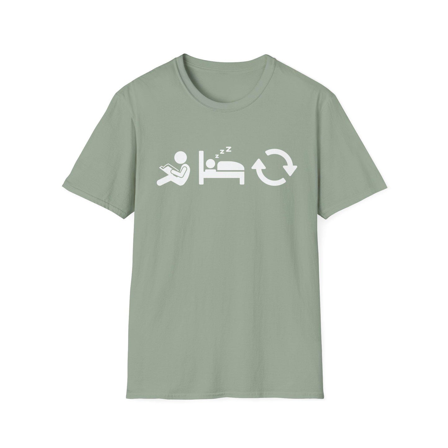 Read Sleep Repeat Unisex Softstyle T-Shirt