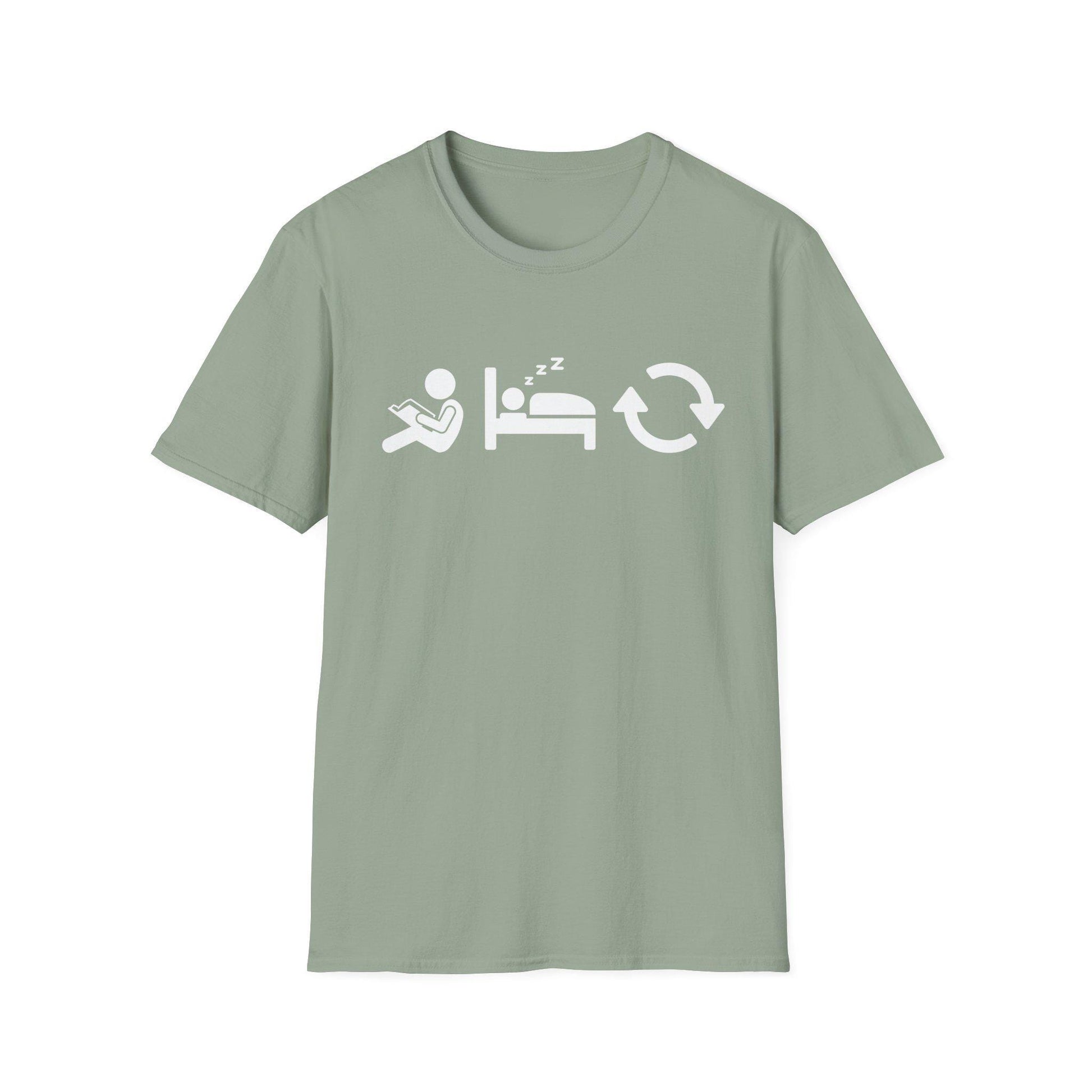 Read Sleep Repeat Unisex Softstyle T-Shirt