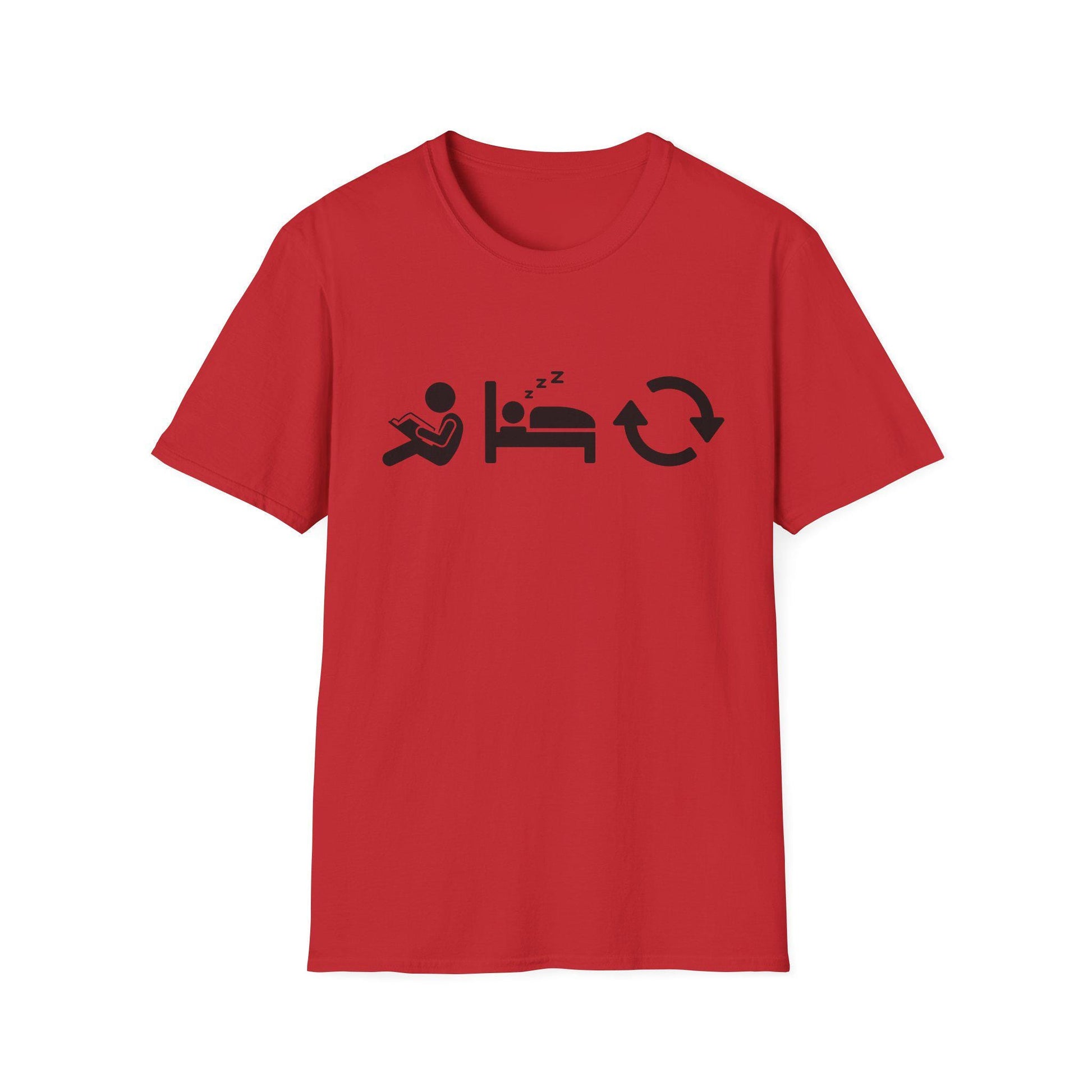 Read Sleep Repeat Unisex Softstyle T-Shirt