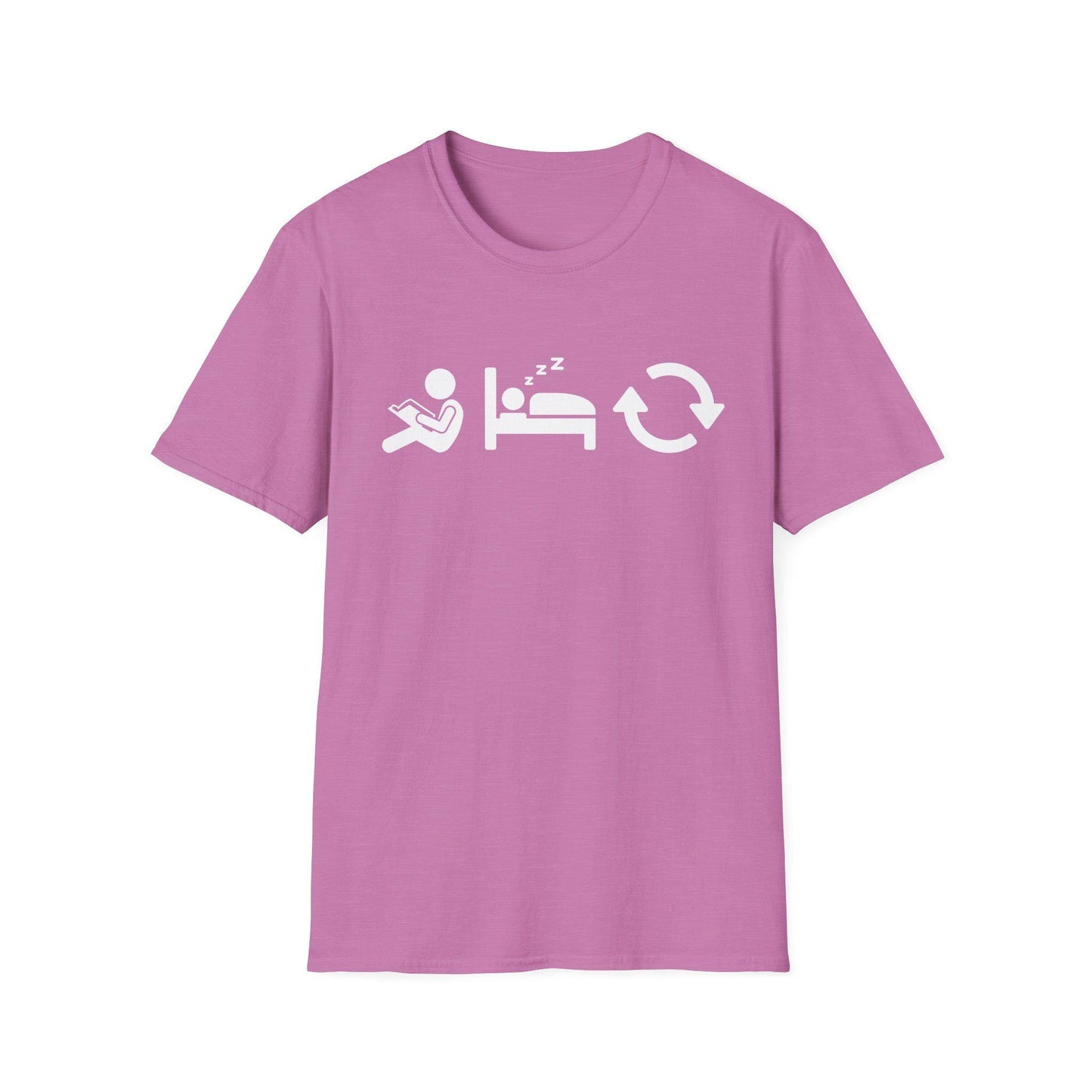 Read Sleep Repeat Unisex Softstyle T-Shirt