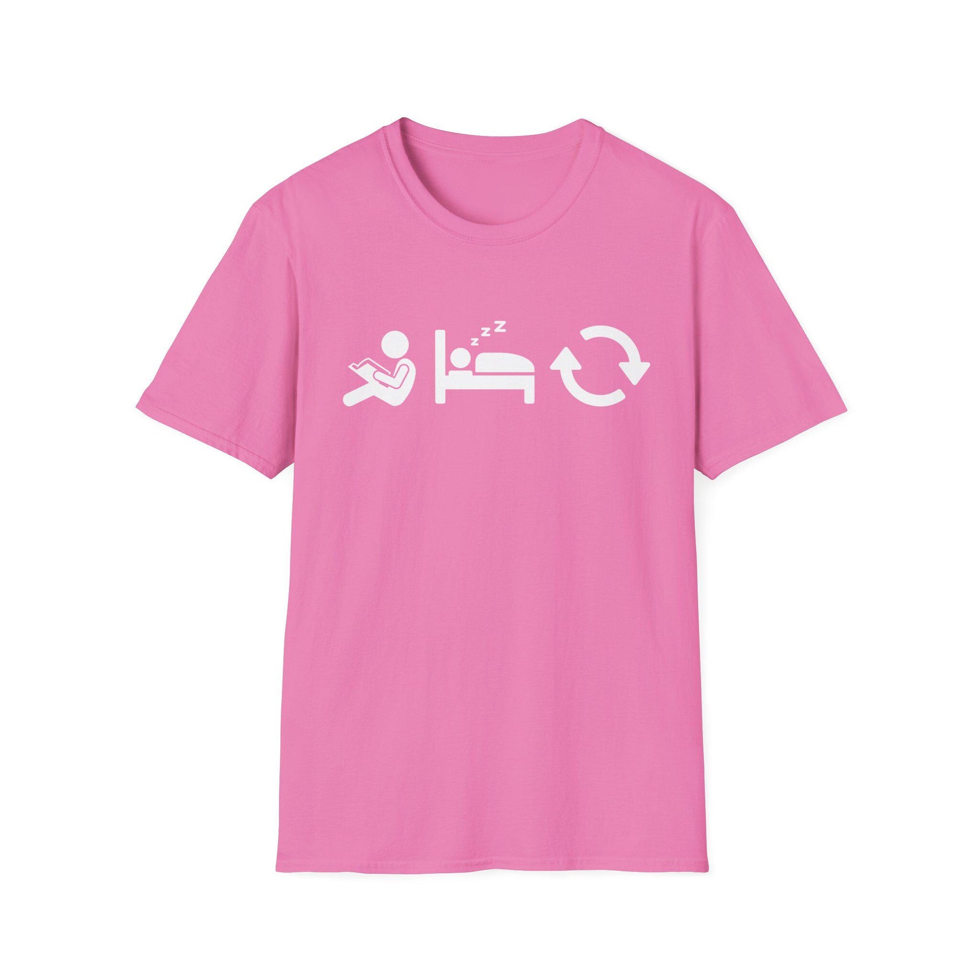 Read Sleep Repeat Unisex Softstyle T-Shirt