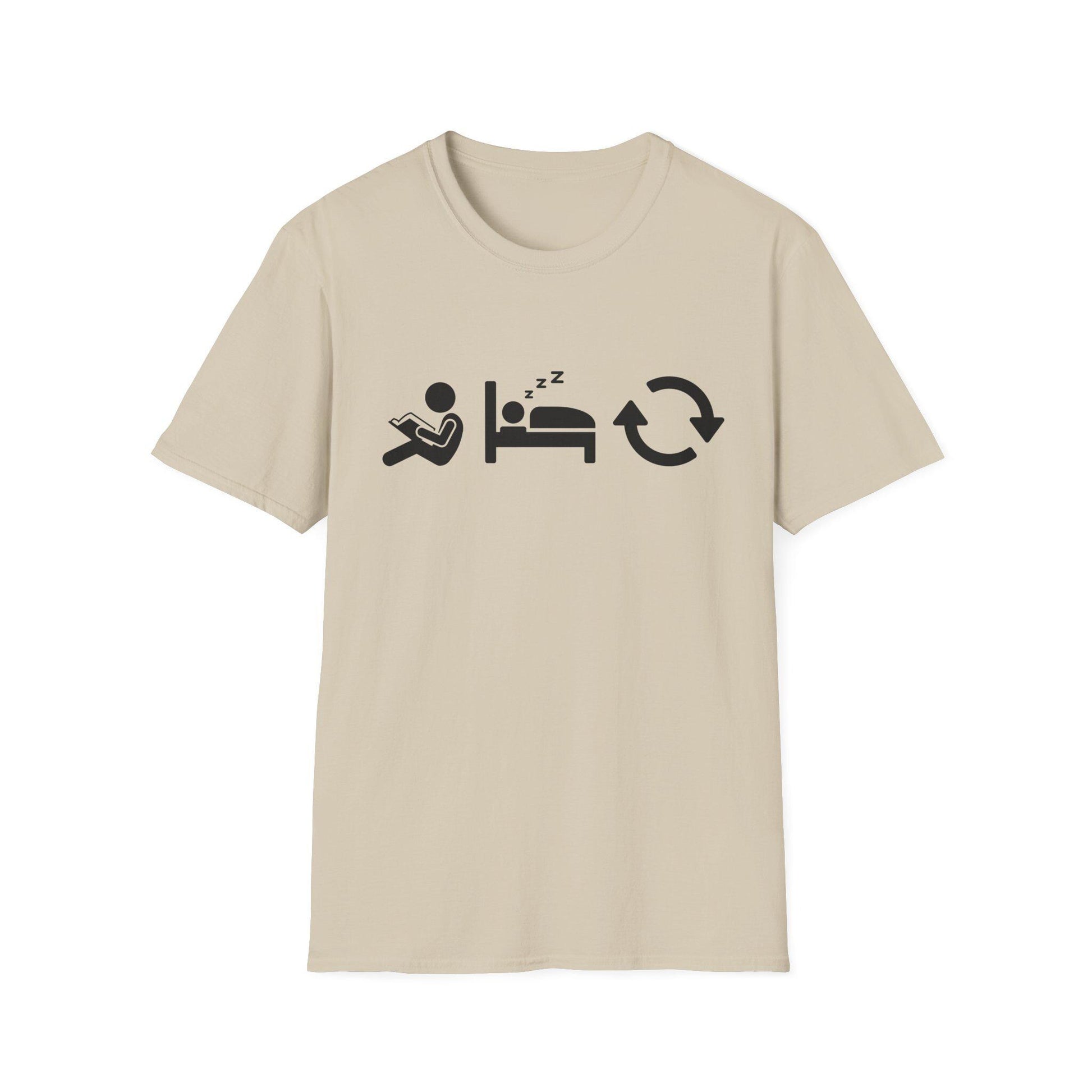 Read Sleep Repeat Unisex Softstyle T-Shirt
