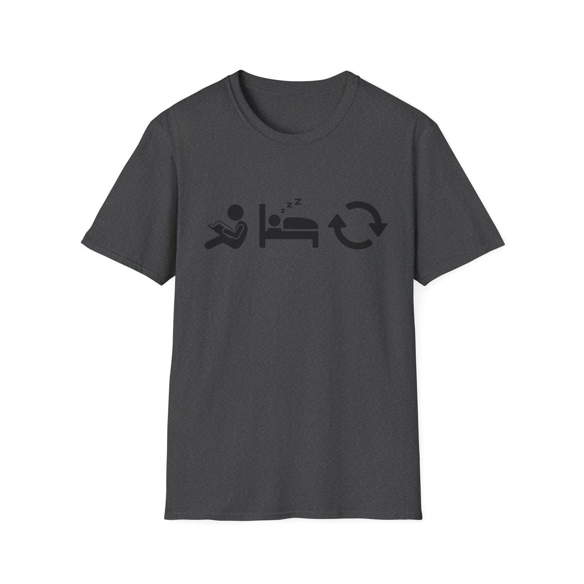 Read Sleep Repeat Unisex Softstyle T-Shirt