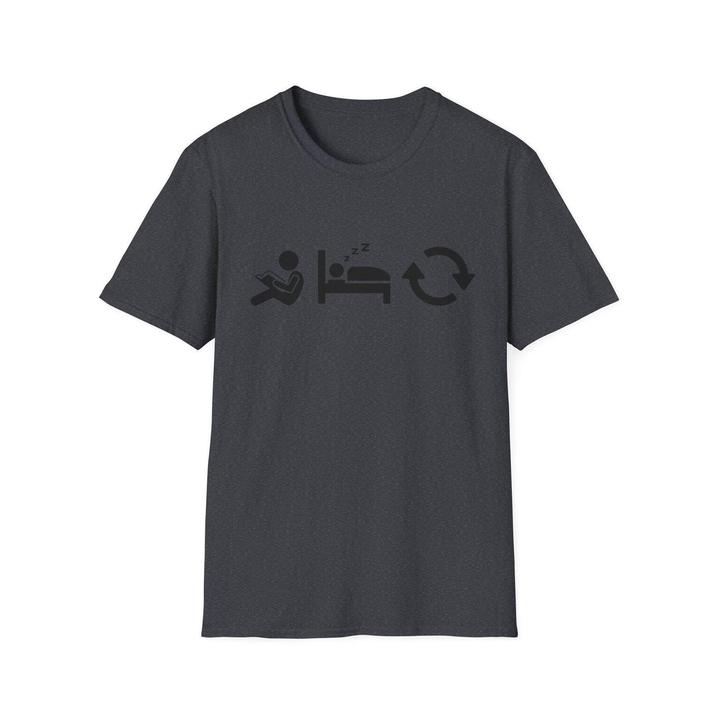 Read Sleep Repeat Unisex Softstyle T-Shirt