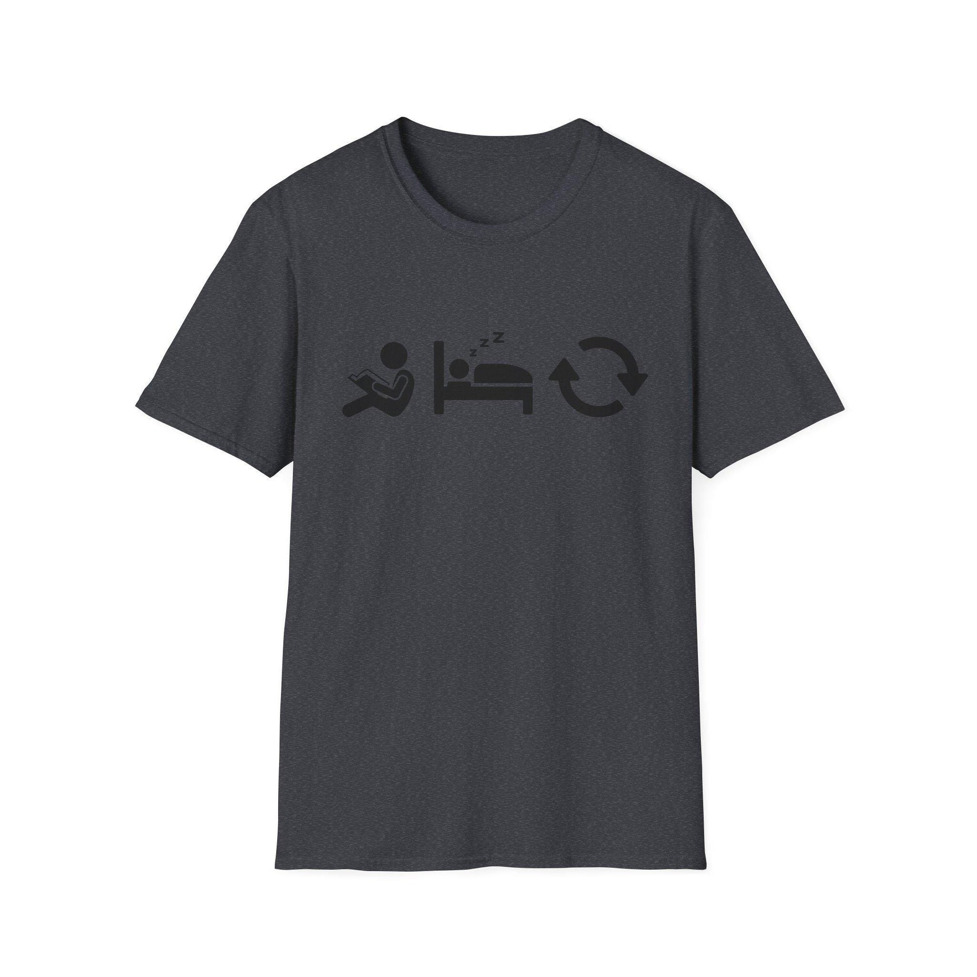Read Sleep Repeat Unisex Softstyle T-Shirt