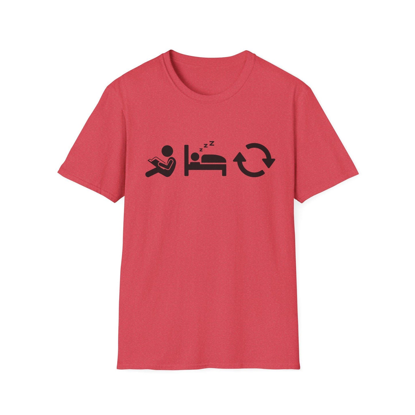 Read Sleep Repeat Unisex Softstyle T-Shirt