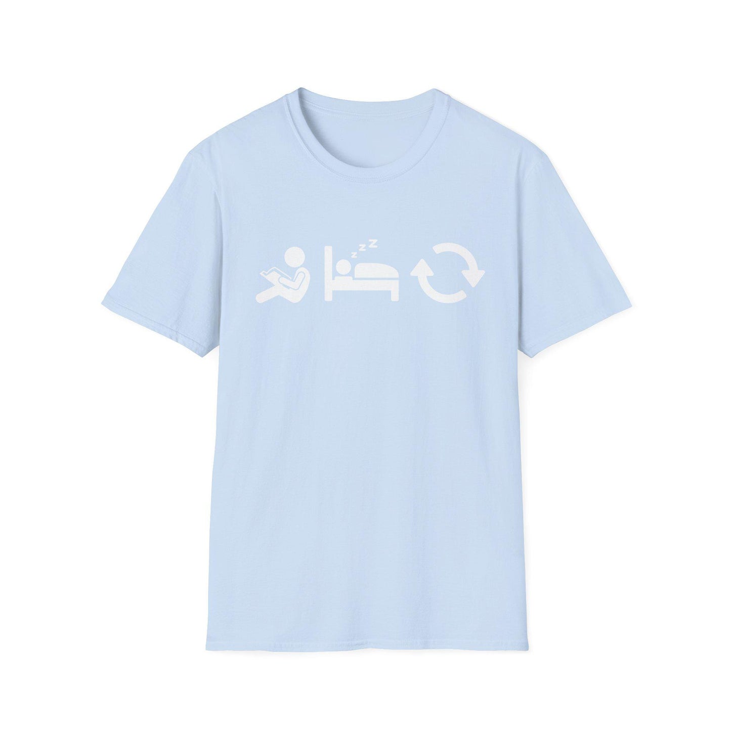 Read Sleep Repeat Unisex Softstyle T-Shirt