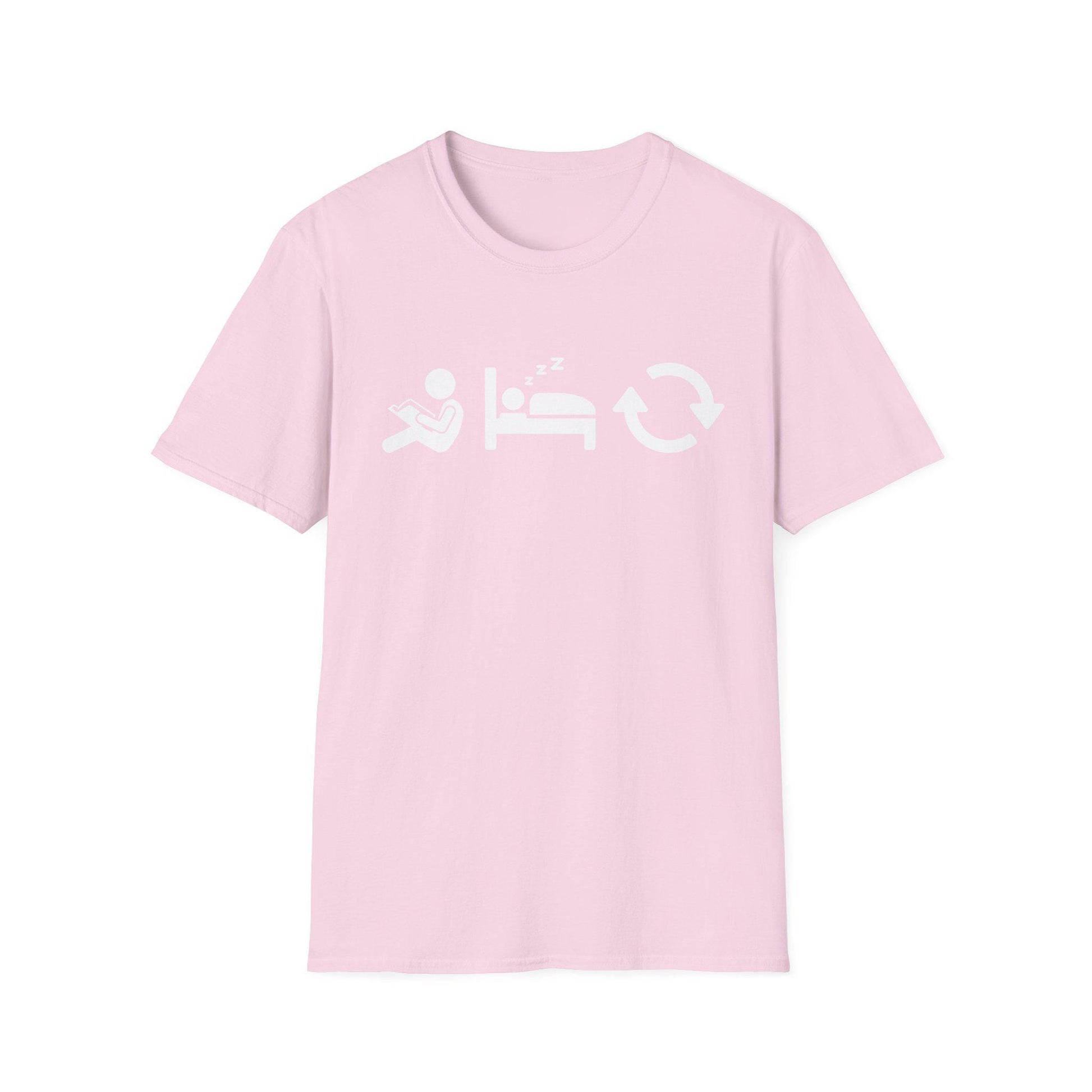 Read Sleep Repeat Unisex Softstyle T-Shirt