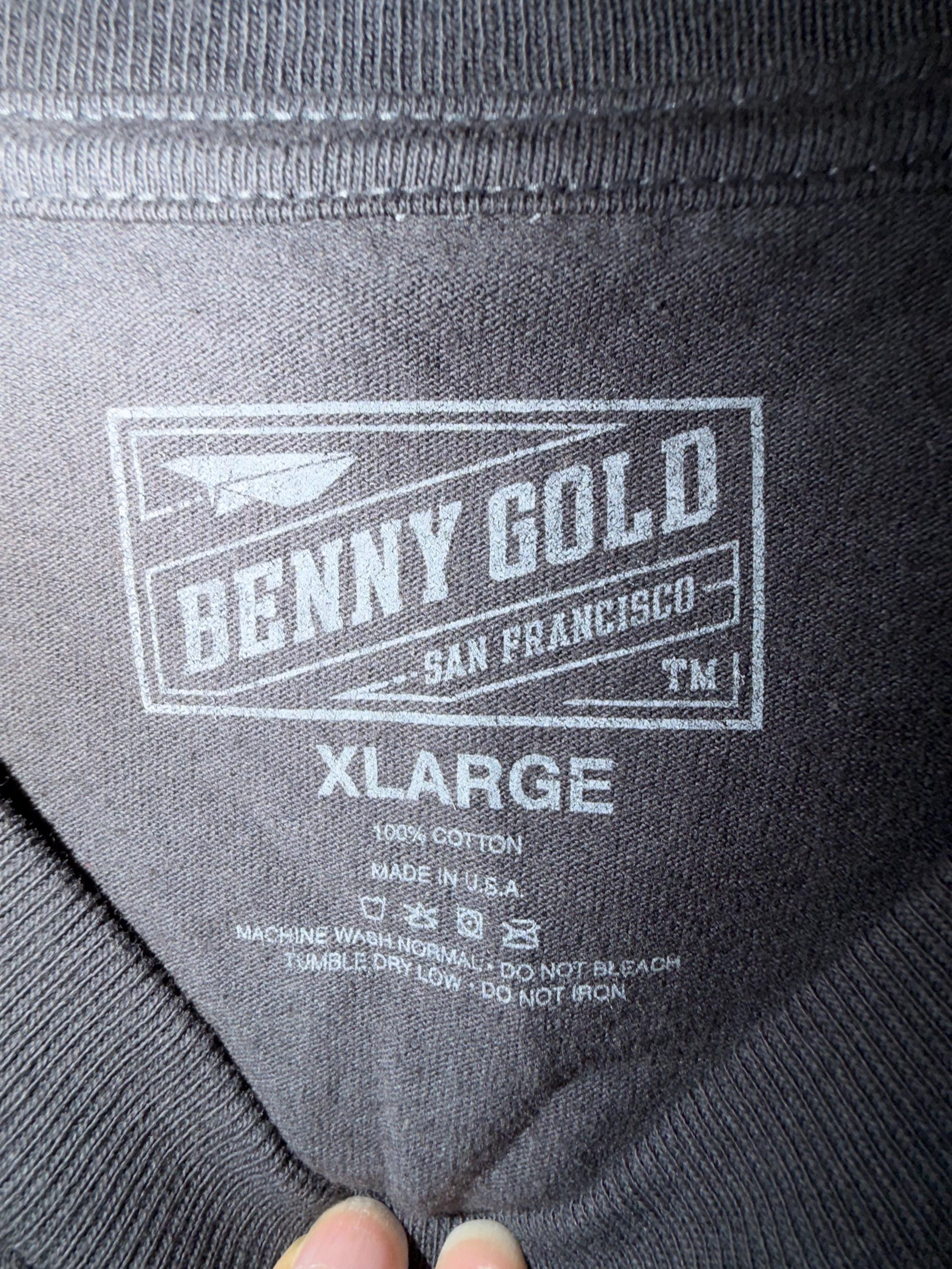 Benny Gold Jerks Graphic Tee XL Black Streetwear Tee Made in USA