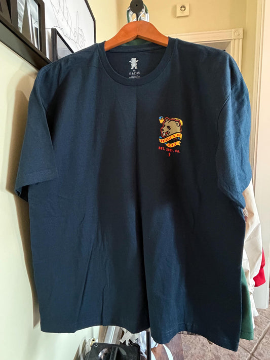 Grizzly Supply Co Black Graphic Tee XL Bear Skatewear Shirt