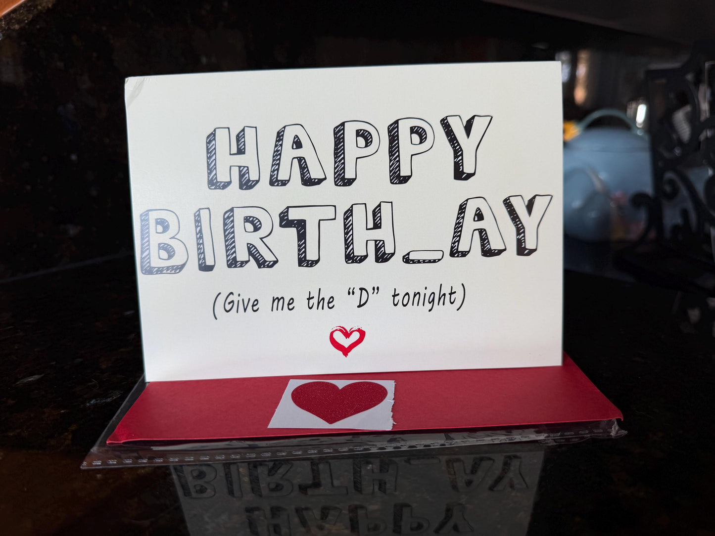 Funny Dirty Birthday Card for Him | Naughty “Happy Birth_ay” Card | Adult Humor Birthday Card for Boyfriend or Husband