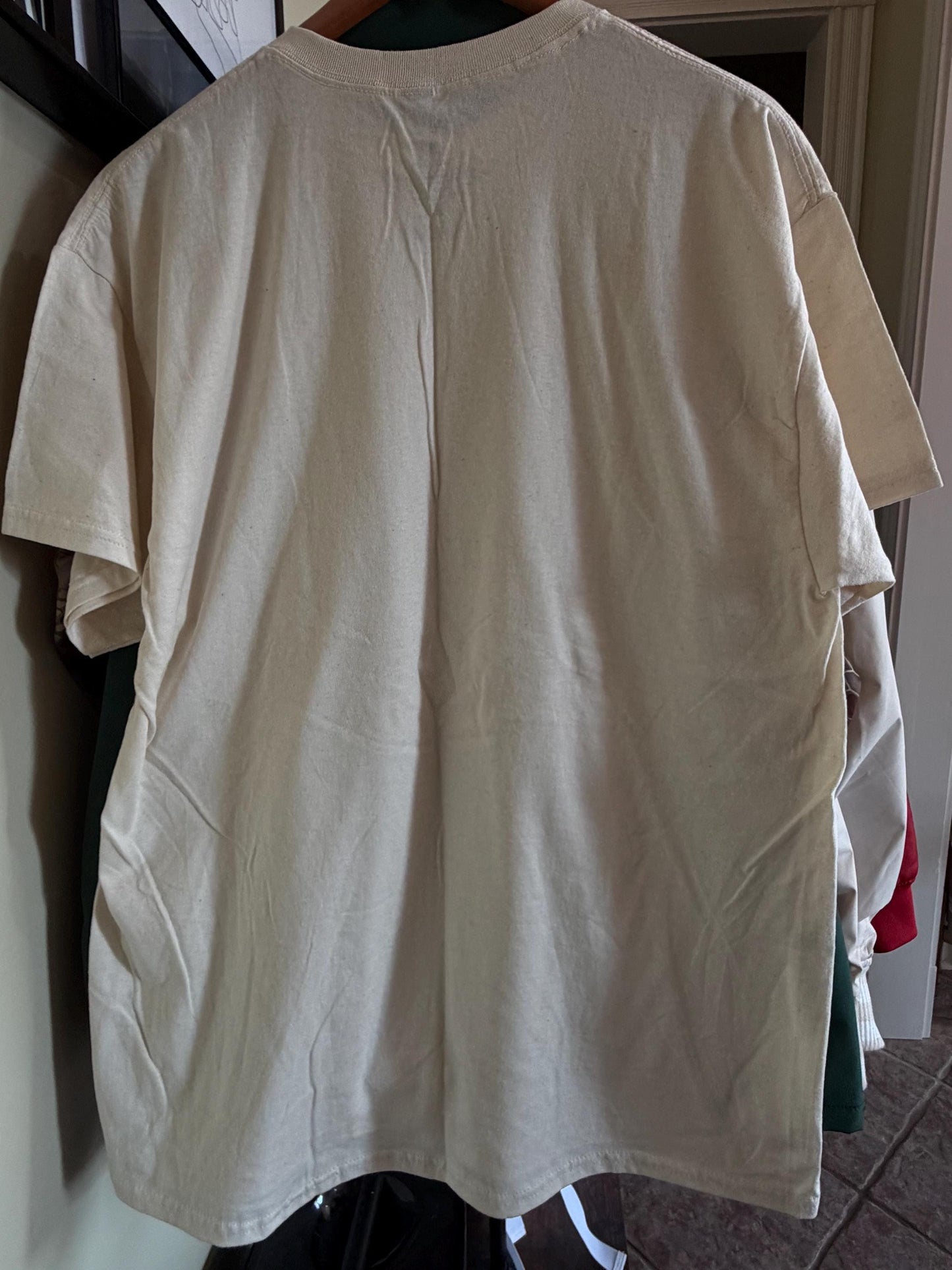 Playboy Spiderweb Bunny Graphic Tee XL Natural Cotton Streetwear Shirt