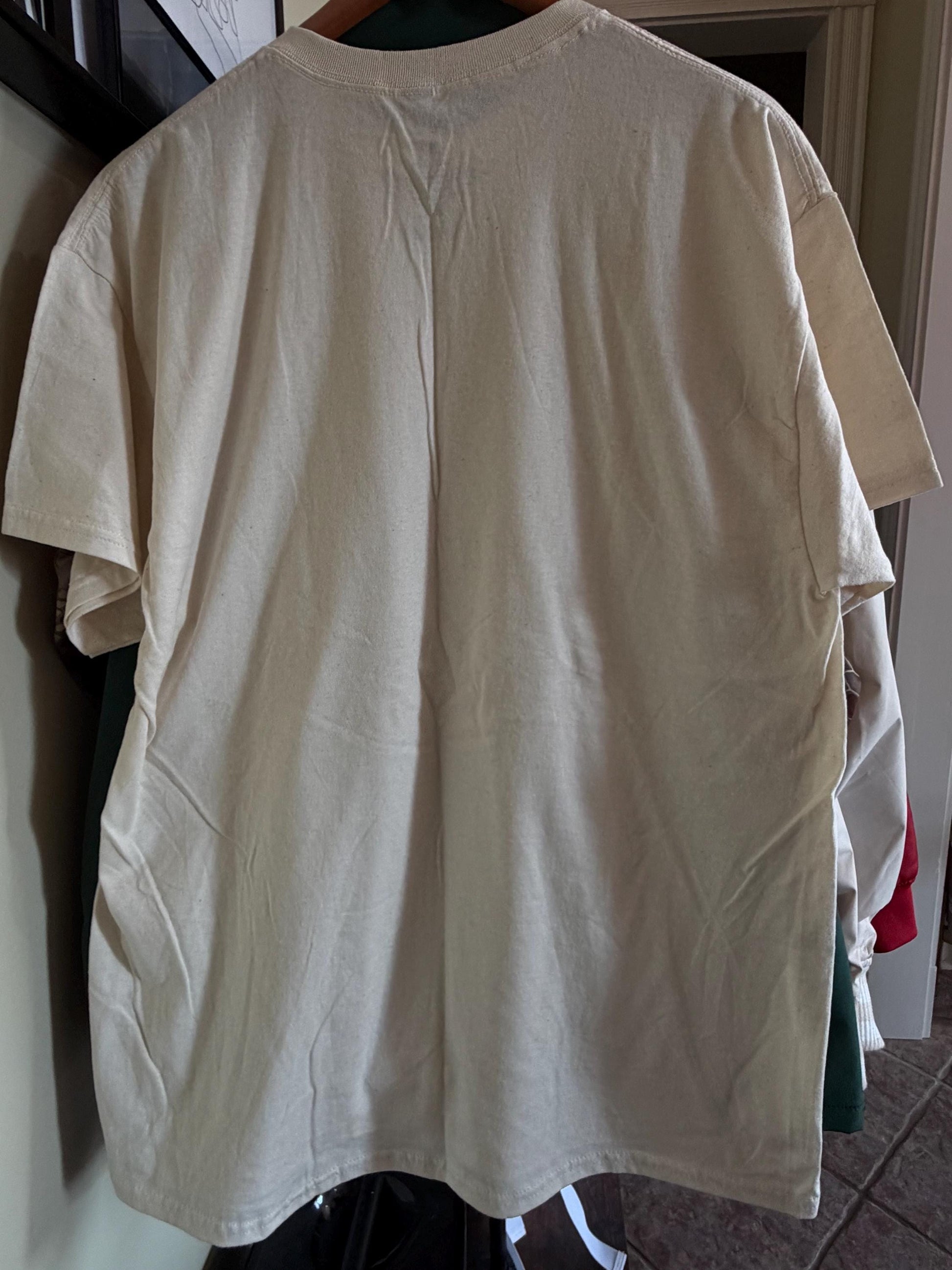 Playboy Spiderweb Bunny Graphic Tee XL Natural Cotton Streetwear Shirt