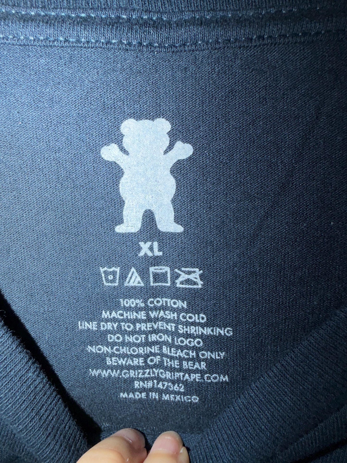 Grizzly Supply Co Black Graphic Tee XL Bear Skatewear Shirt