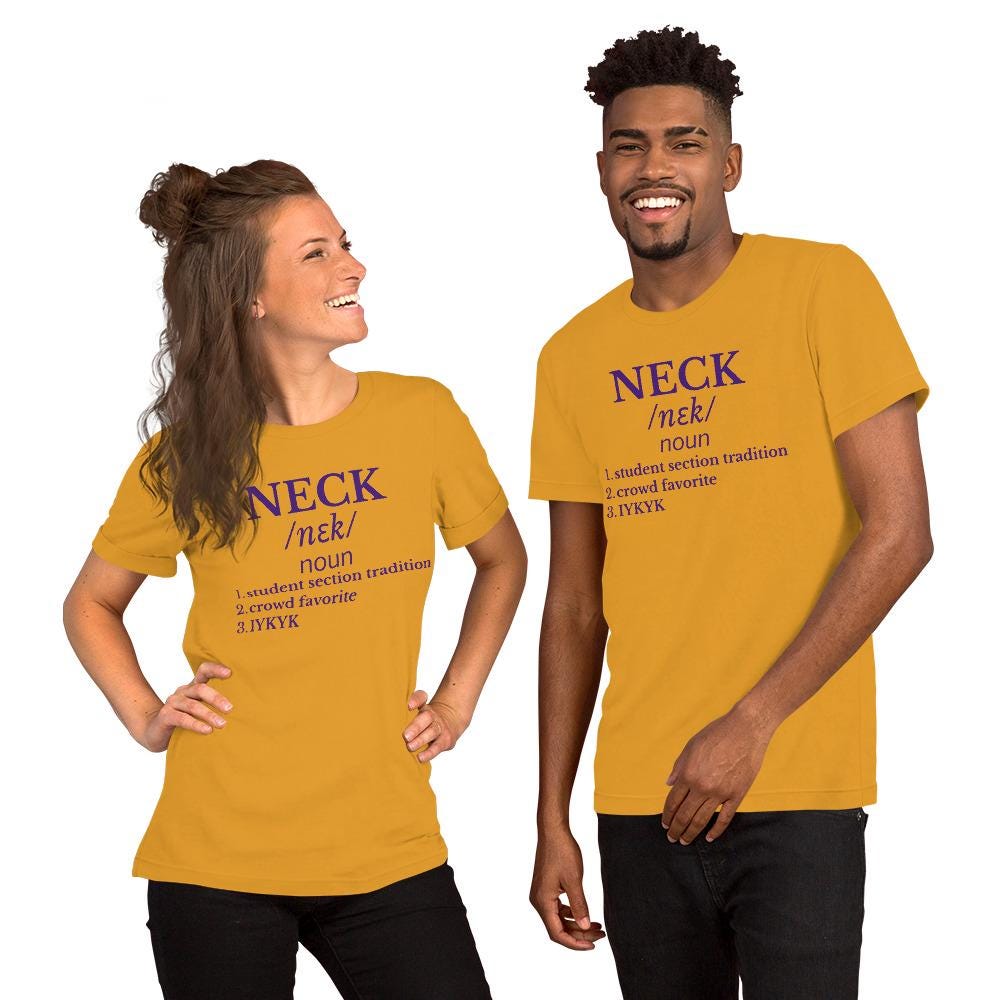 Neck Unisex t-shirt College Game Day Tee Louisiana Student Section