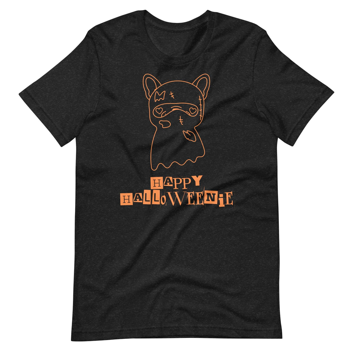 Happy Halloweenie | Spooky Frenchie Silhouette Tee for Readers & Dog Lovers Unisex t-shirt