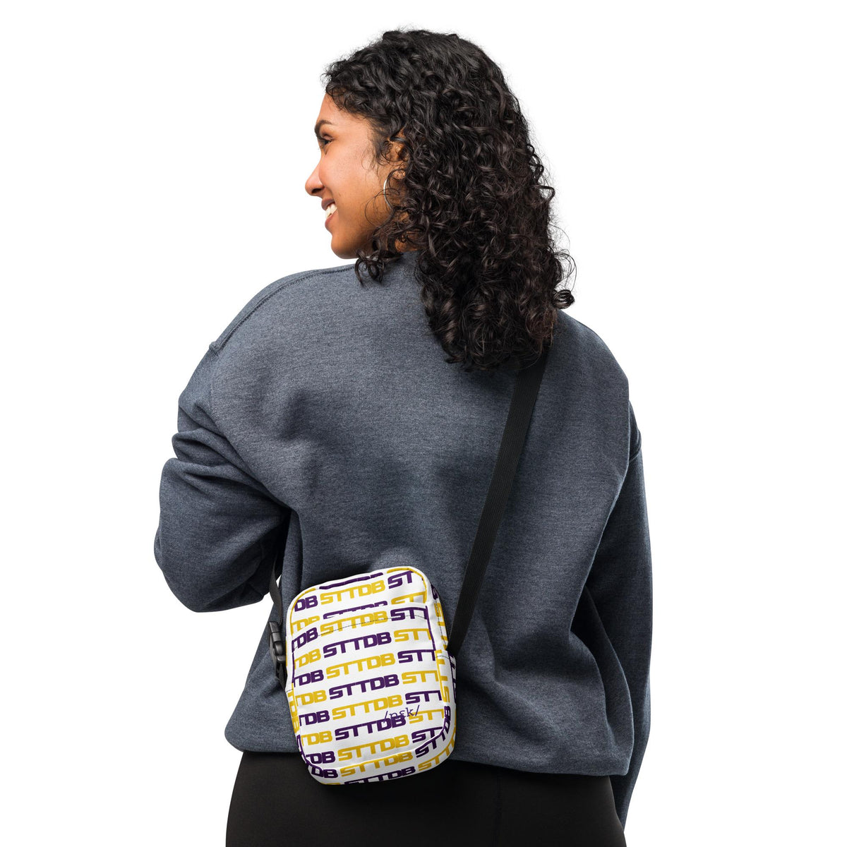 LSU Game Day Crossbody Bag | Purple and Gold All Over Purse | Tiger Stadium Bag | College Game Day Accessory